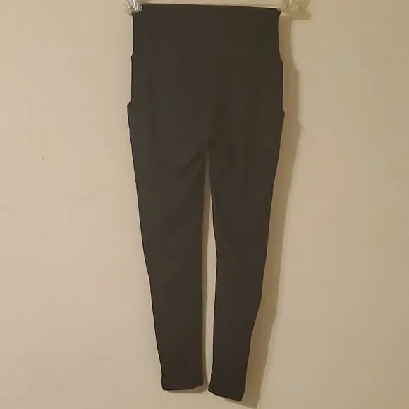Zanana Outfitters Pocket Black Leggings Women's Size Small - Picture 4 of 6
